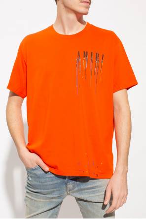 shirt with logo Amiri - Orange T - SchaferandweinerShops shirt with logo Amiri - Orange T - SchaferandweinerShops